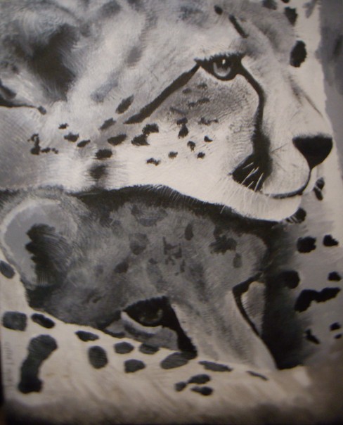 Christa's Canvas-Cheetah Large View