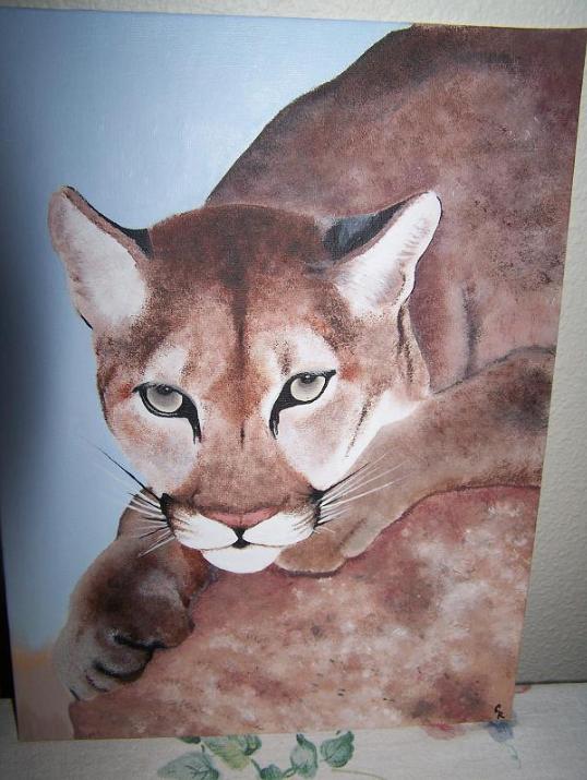 Christa's Canvas-Cougar Large View